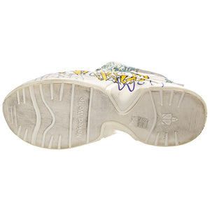 Titan - Scarpe Stringate Profilo Basso Uomo / Donna Bianche / White Graffiti 40 NWMTITAN-WHTGRAF  NAKED WOLFE 