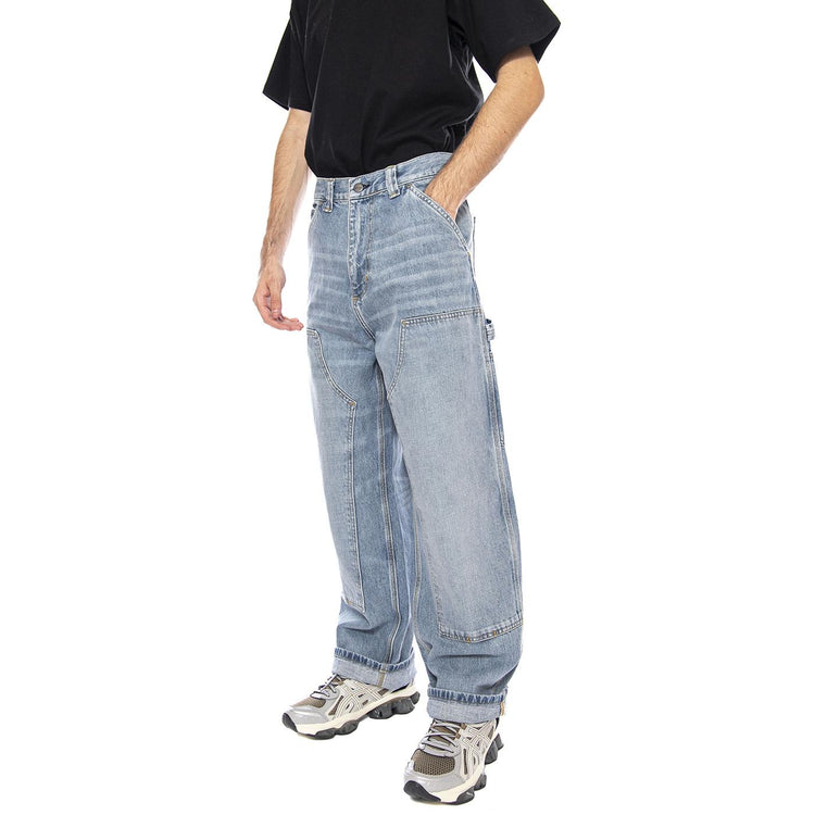 OG Double Knee Pant Blue - Pantaloni Denim Jeans Uomo Blu I035797.01UR . CARHARTT WIP 