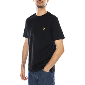 Mens Plain T-Shirt - Jet Black - Maglietta Girocollo Uomo Nera TS400VOG-Z865 . LYLE & SCOTT 