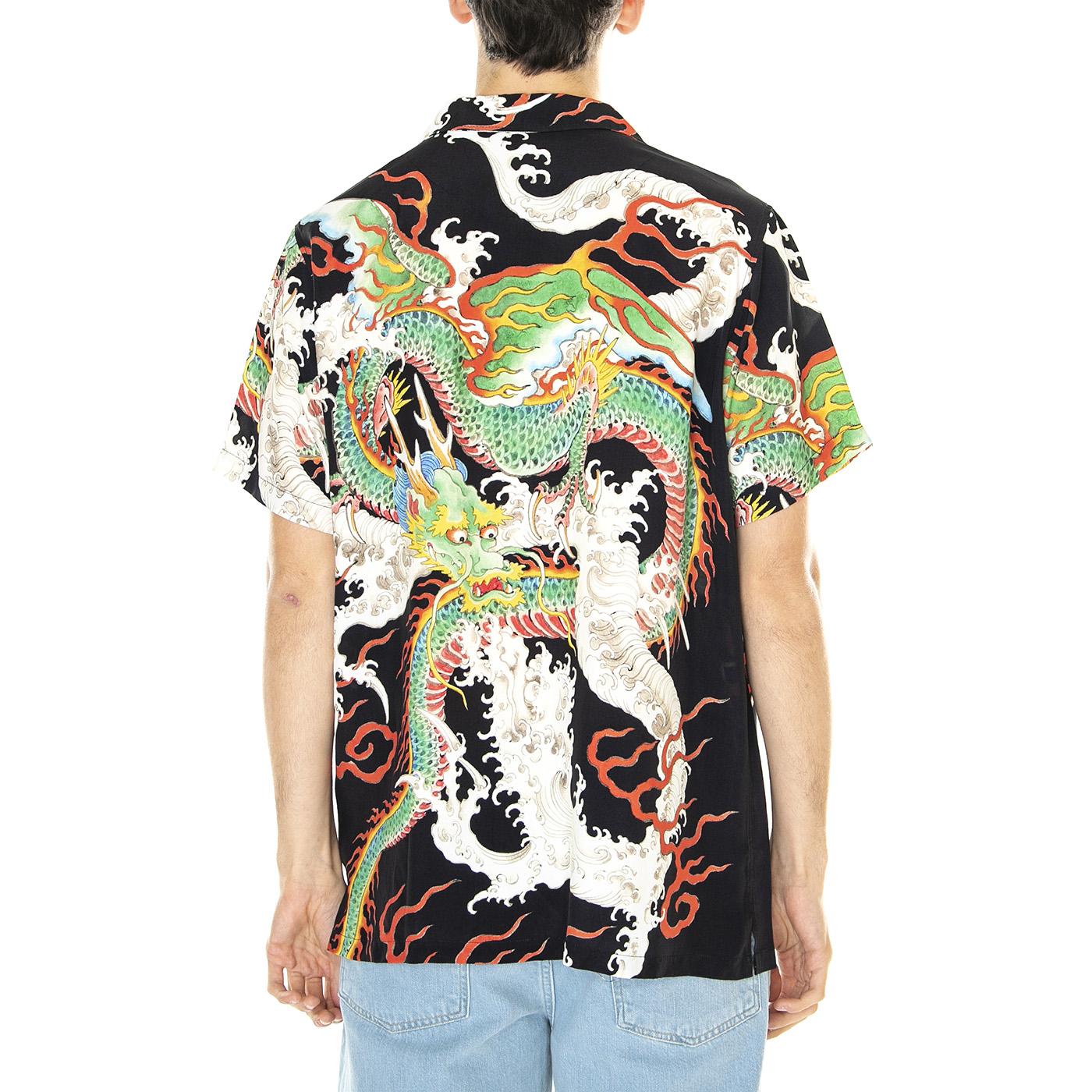 M' Walter Dragon Shirt AOP XXL - Camica Maniche Corte Uomo Multicolore SHT0054AOP  DOOMSDAY 
