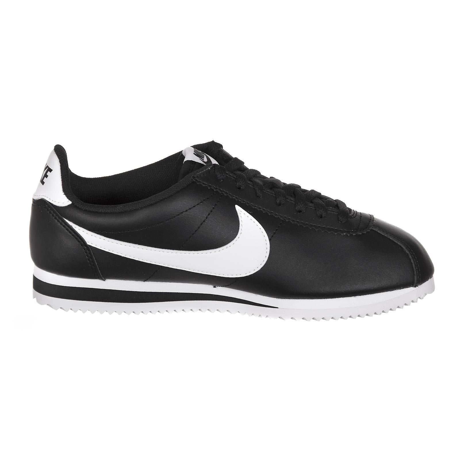 NIKE CLASSIC CORTEZ LEATHER BLACK/WHITE-WHITE 93654_4  NIKE 