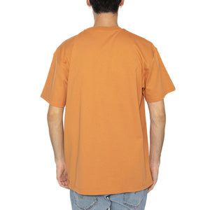 S/S American Script T-Shirt Redhaven - Maglietta Girocollo Uomo Arancione I029956.2ZYXX  CARHARTT WIP 
