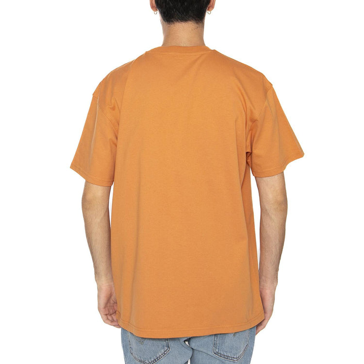 S/S American Script T-Shirt Redhaven - Maglietta Girocollo Uomo Arancione I029956.2ZYXX  CARHARTT WIP 