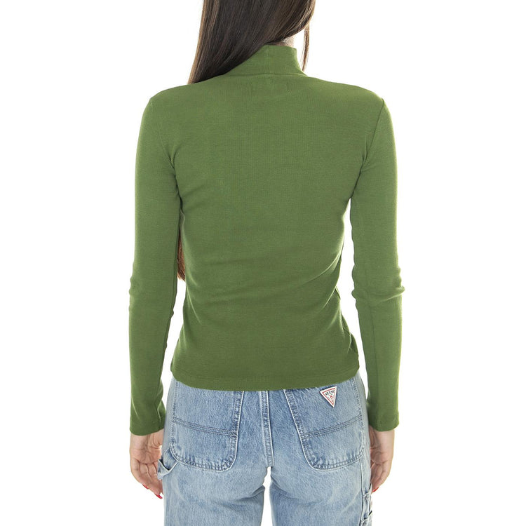 Garden Green Rib Aine L/S Top - Maglietta Maniche Lunghe Donna Verde WTP00099  THINKING 