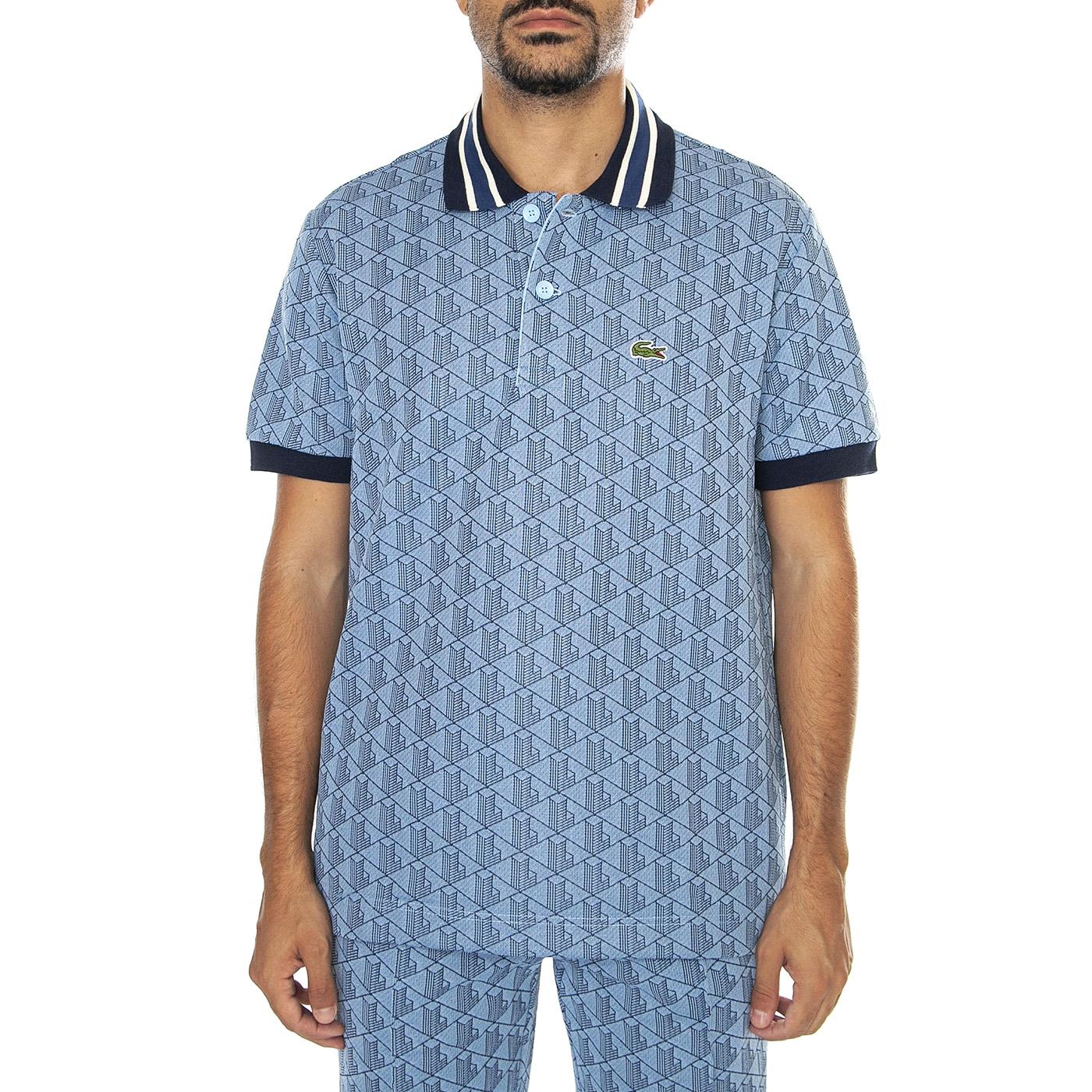 Maglietta M/C DH1417-I8K Polo Blue - Polo Uomo Blu DH1417-I8K  LACOSTE 