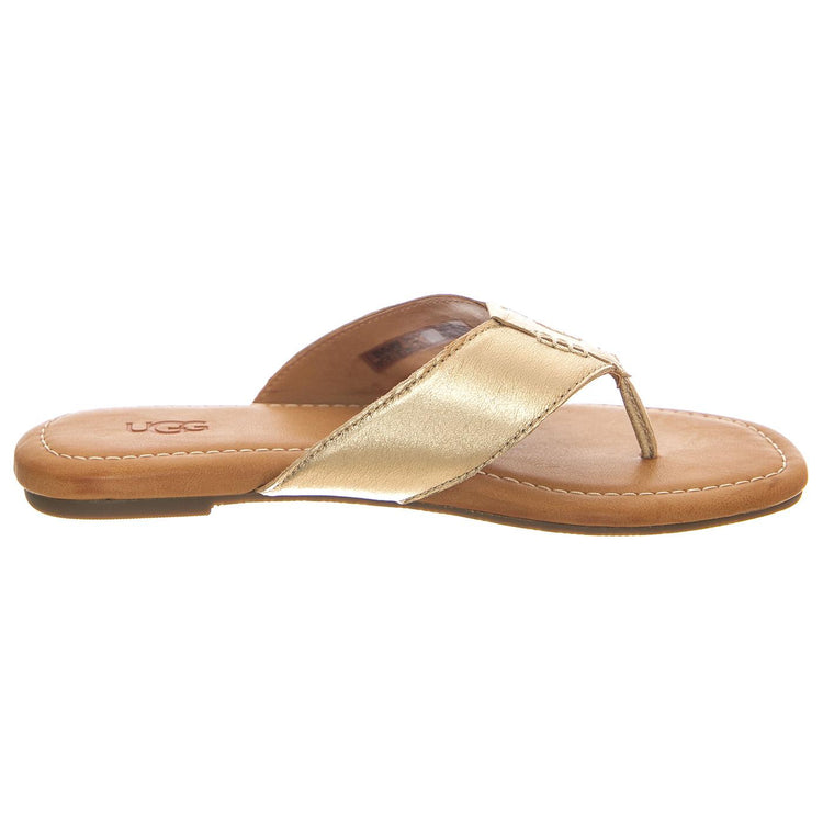 Carey Flip Gold Metallic - Sandali Donna Oro UGSCARFLGLD1142178W  UGG 