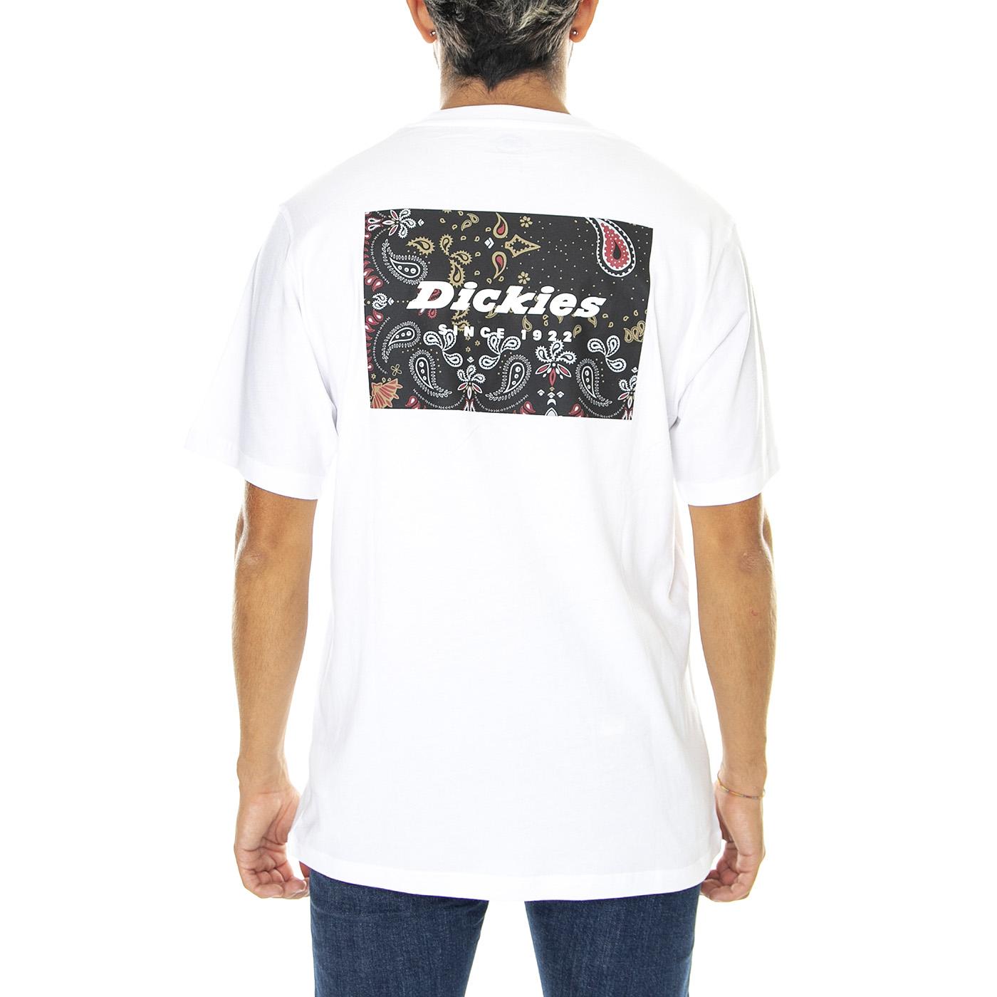 Reworked Tee White - Maglietta Girocollo Uomo Bianca DK0A4XKIWHX1  DICKIES 