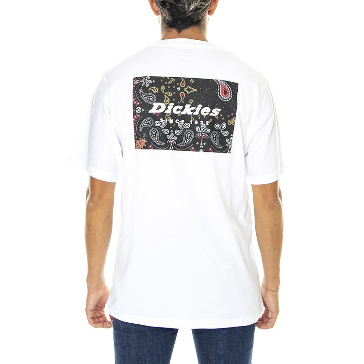 Reworked Tee White - Maglietta Girocollo Uomo Bianca DK0A4XKIWHX1  DICKIES 