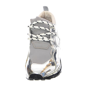 Womens Cliff Shoes - Silver - Scarpe Stringate Profilo Basso Donna Multicolore CLIF02S1-SILVER  STEVE MADDEN 