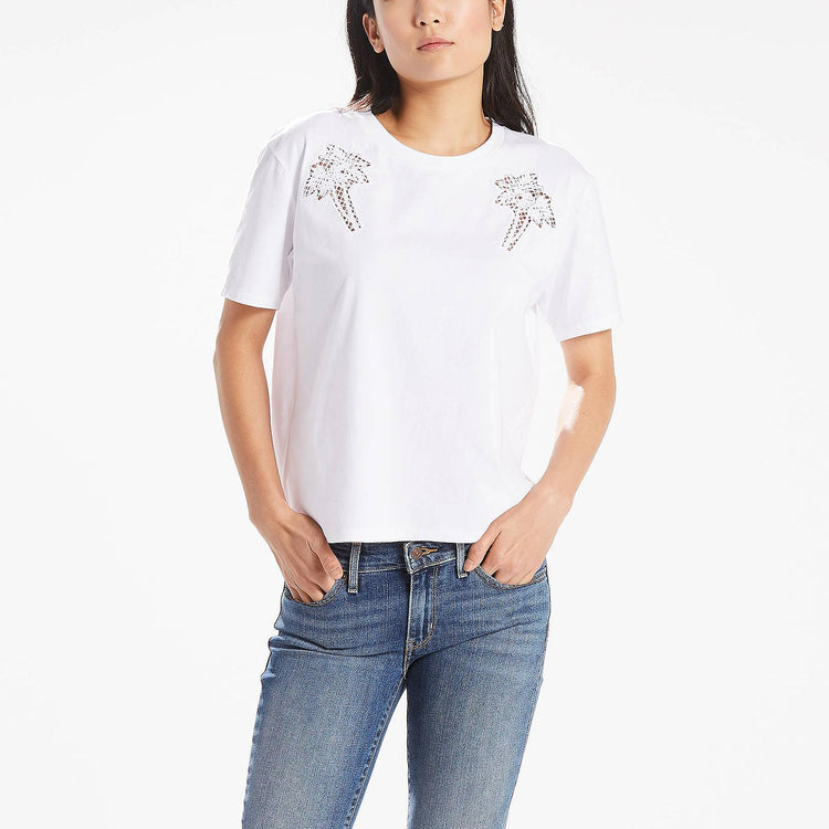 ALICIA TEE WHITE 39439-0000  LEVIS 