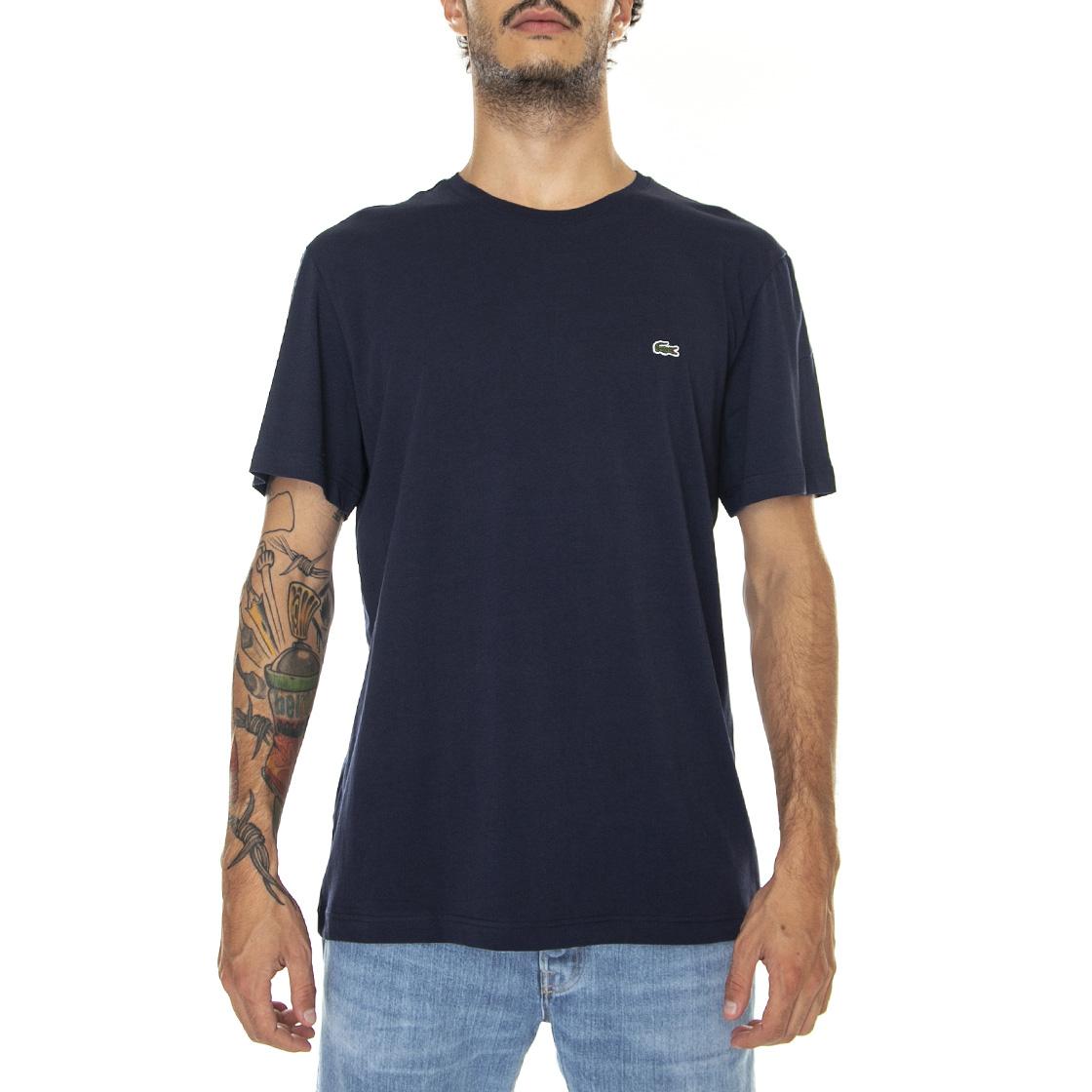 T-Shirt-166 - Maglietta Girocollo Uomo Blu TH2038-166  LACOSTE 