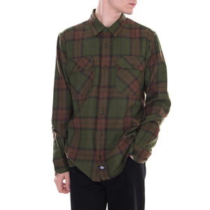 Brownsburg Green - Camicia Uomo Verde 05 200322-GR . DICKIES 