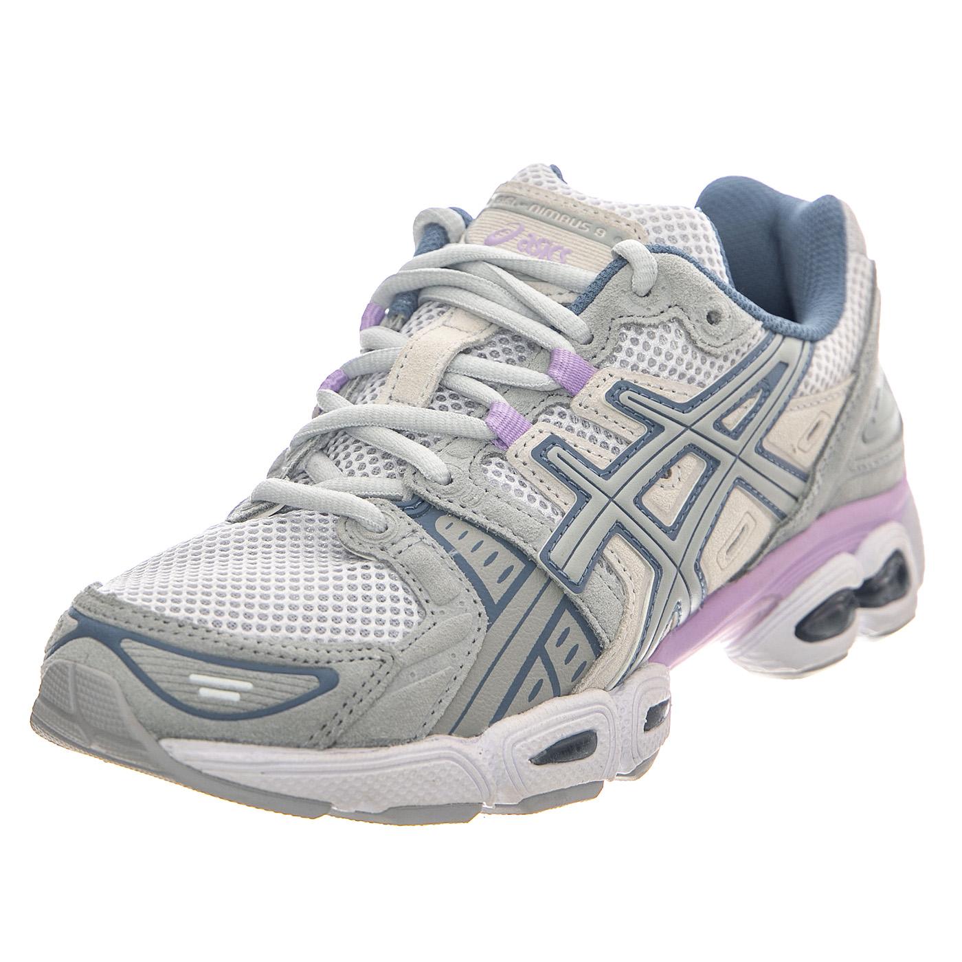 Gel-Nimbus 9 White / Mid Grey - Scarpe Profilo Basso Donna Multicolore 1202A346-101  ASICS 