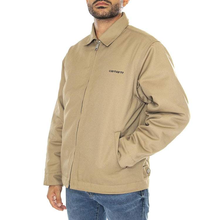 Module Script Jacket Leather / Black rigid - Giacca Uomo Marrone I033763.0DK01  CARHARTT WIP 