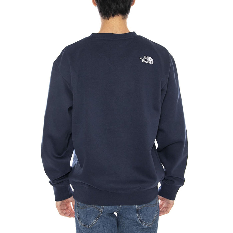 M Essential Relaxed Crew Blue - Felpa Girocollo Uomo Blu NF0A89ET 8K21 THE NORTH FACE 