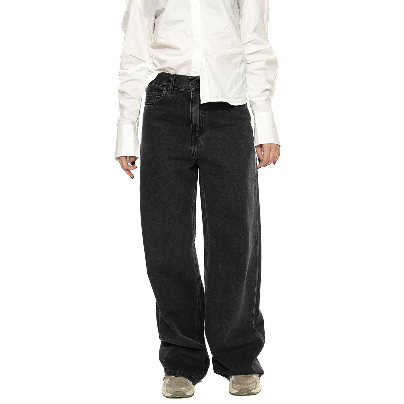 W' Jane Pant Black heavy stone wash - Pantalone Donna Nero I030497.8960  CARHARTT WIP 
