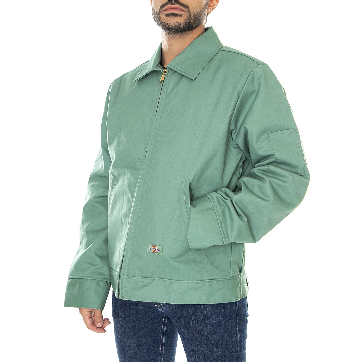 Lined Eisenhower Jacket Rec Dark IV - Giacca Invernale Uomo Verde DK0A4XK4C971  DICKIES 