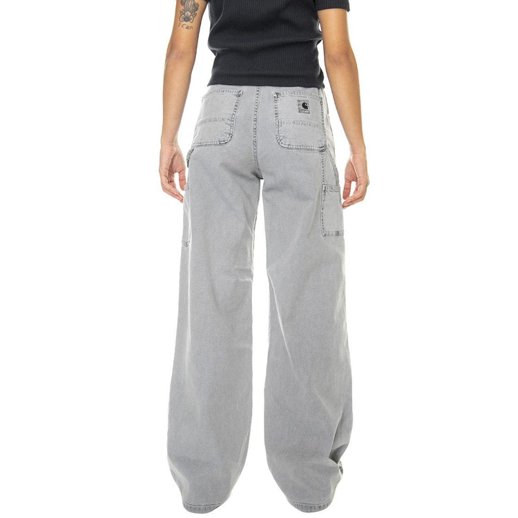 W' Jens Pant Enzian faded - Pantaloni Denim Jeans Donna Grigi I030490-0WJFH  CARHARTT WIP 