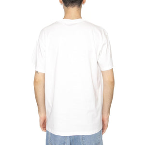 S/S Pocket Heart T-Shirt White / Black - Maglietta Girocollo Uomo Bianca I032128.00AXX  CARHARTT WIP 
