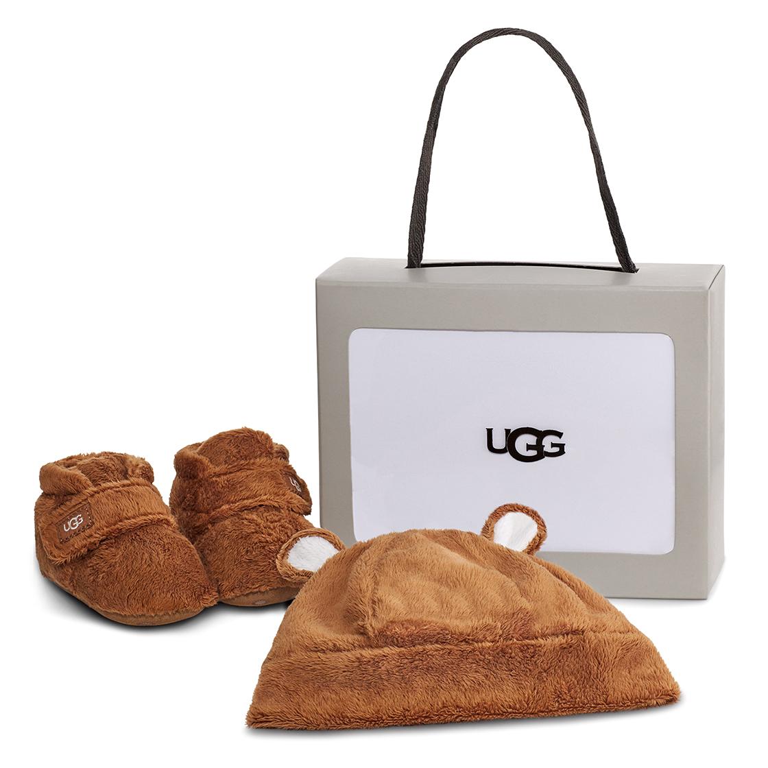 Bixbee and Beanie Chestnut Box - Scarpette e Cappellino Bambino / Bambina Marroni UGKBIXBEACHE1120951I  UGG 