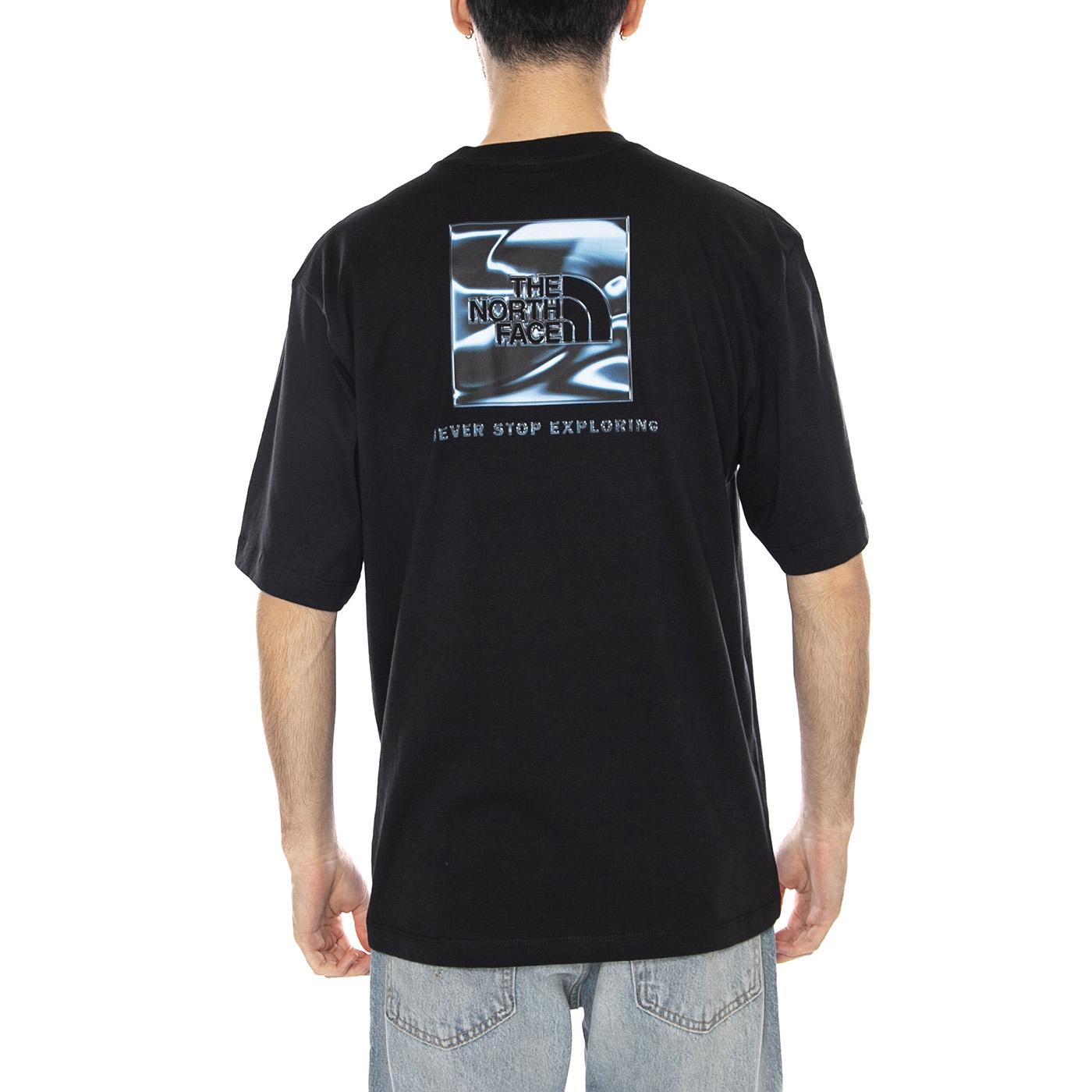 M LQD BOX NSE OS SS TEE - Maglietta Girocollo Uomo Nera NF0A8G9W JK31 THE NORTH FACE 