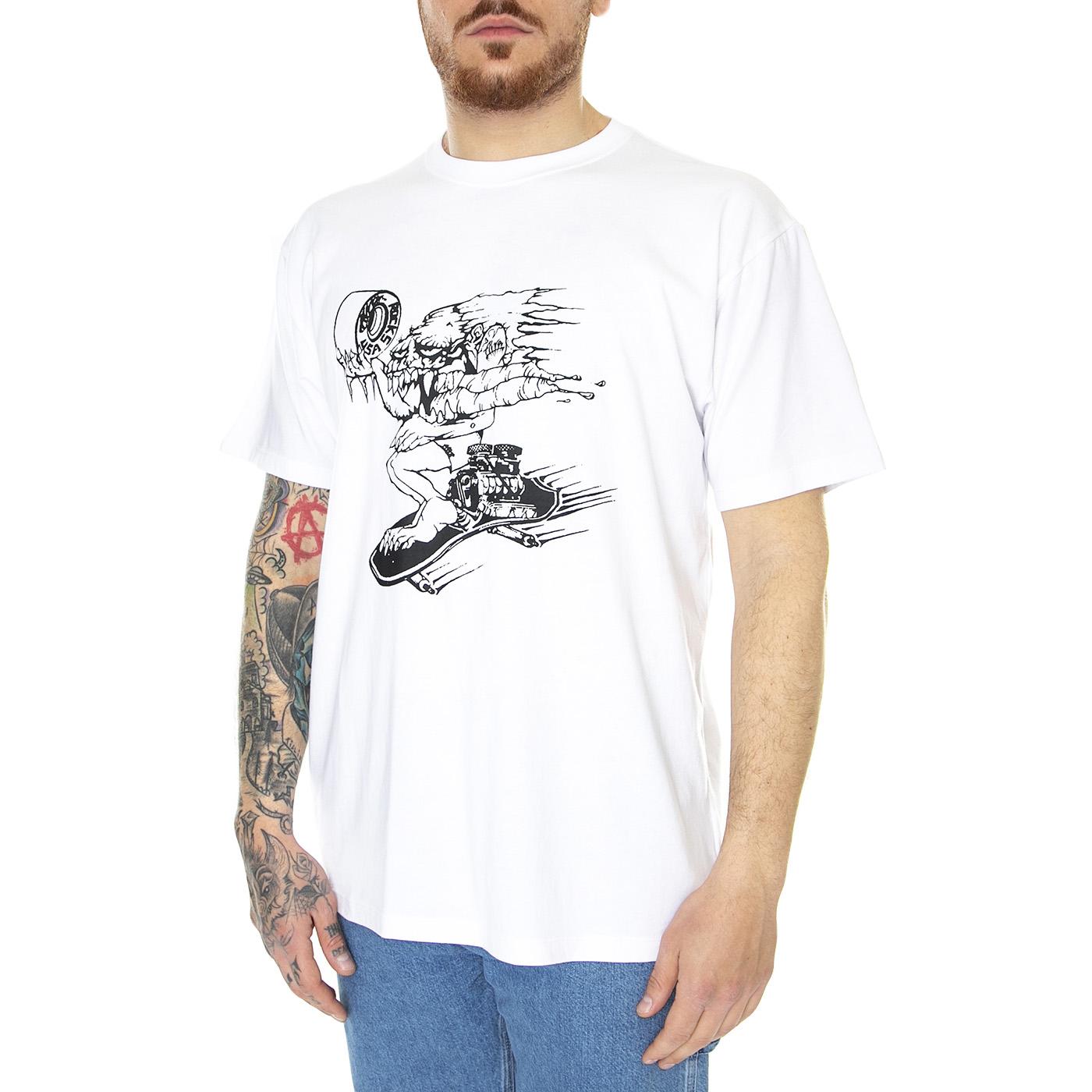 Alva Skates SS Tee White - Maglietta Girocollo Uomo Bianca VN00061FWHT1  VANS 