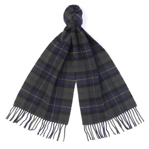 Tartan Lambswool Scarf Olive Night  - Sciarpa Multicolore / Marrone 222MUSC0001-TN28 . BARBOUR 