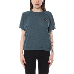 STARLIGHT CREW SPECIALTY FLEECE HEATHER TEAL 211620035-TEA  OBEY 