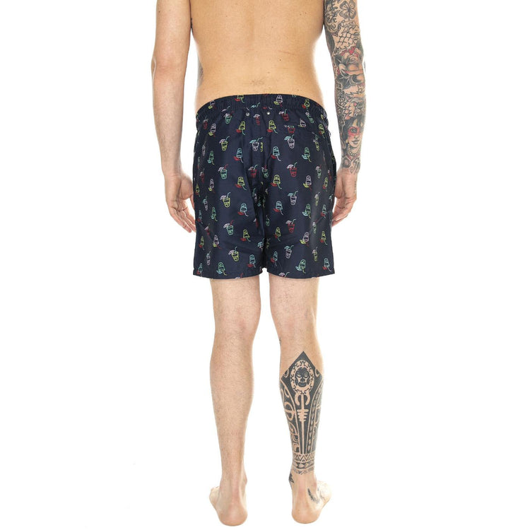 Lemonade Long Swimshorts 6500 - Costume da Bagno Uomo Blu LND123-6500-6500  HAPPY SOCKS 