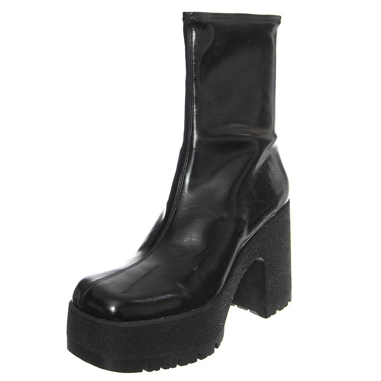 W' Refresh-L Black PU - Stivali Donna Neri JCSJCD-067-4-04-BLA  JEFFREY CAMPBELL 