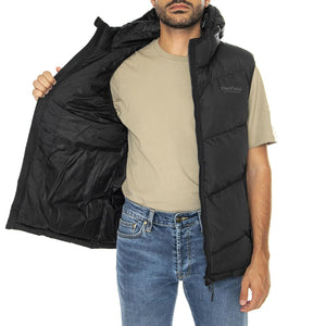Hudson Script Angled Quilt Rip Black - Giacca Smanicata con Cappuccio Uomo Nera PFD0052-023  PENFIELD 