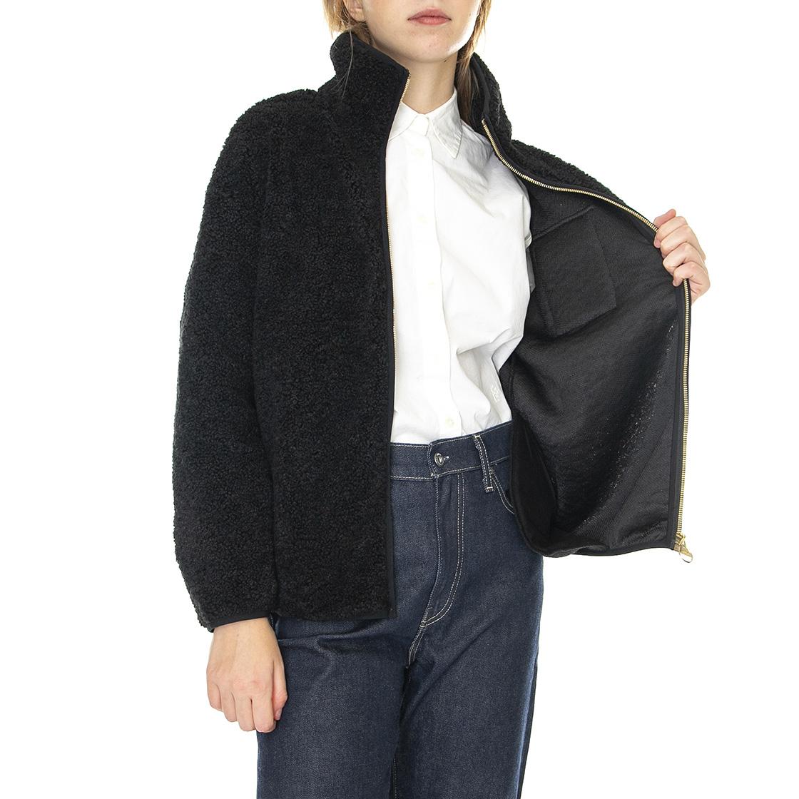 Monaco Overlayer Black - Felpa con Zip Donna Nera 222MLOL0462-BK91  BARBOUR 