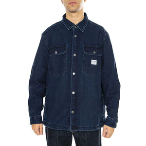Workwear Overshirt Medium Worn Wash - Camicia Uomo Blu 112355654-BLUE  LEE 