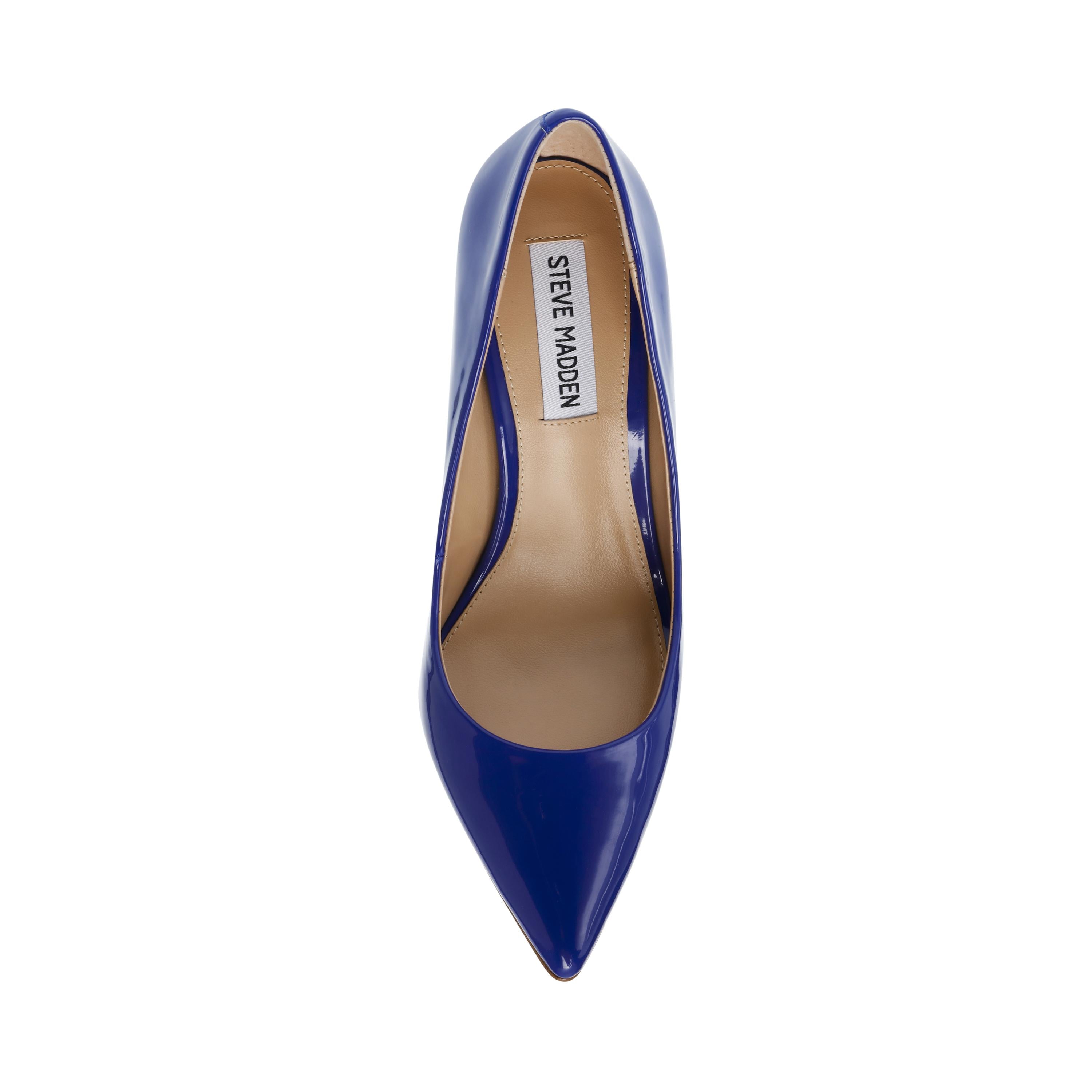 NOTARY BLUE PATENT - Scarpe con Tacco Donna Vernice Blu SMSNOTARY-BLU . STEVE MADDEN 