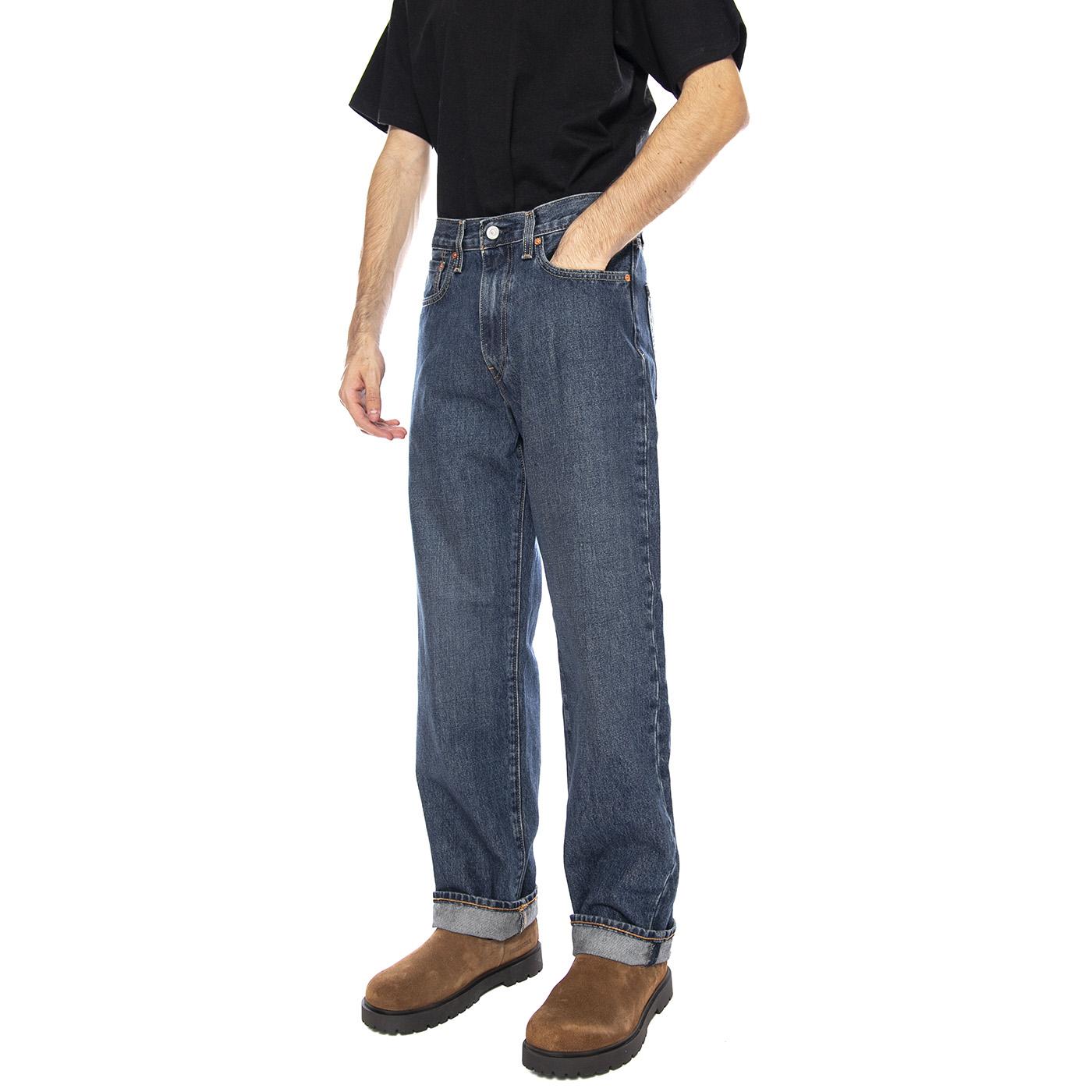 568 Loose Straight Check The Score Dark Indigo - Pantaloni Denim Jeans Uomo Blu 29037-0095 . LEVIS 