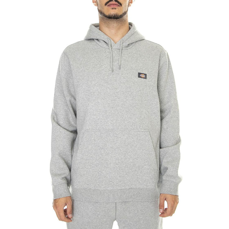 Oakport Hood Grey Melange - Felpa con Cappuccio Uomo Grigia DK0A4XCDGYM1  DICKIES 