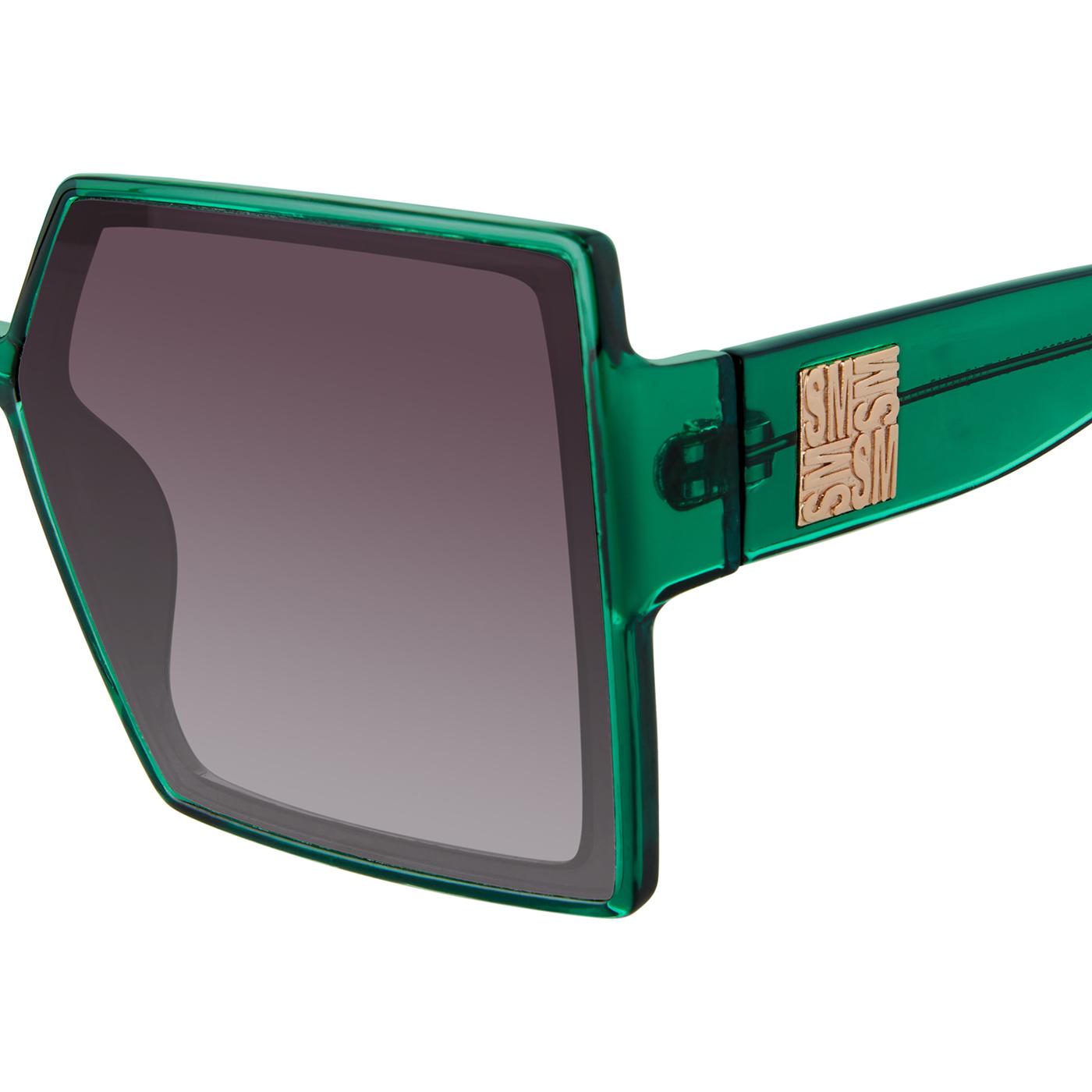 Deja Crystak Green Smoke Gradient - Occhiali da Sole Verdi SMAX17256  STEVE MADDEN 