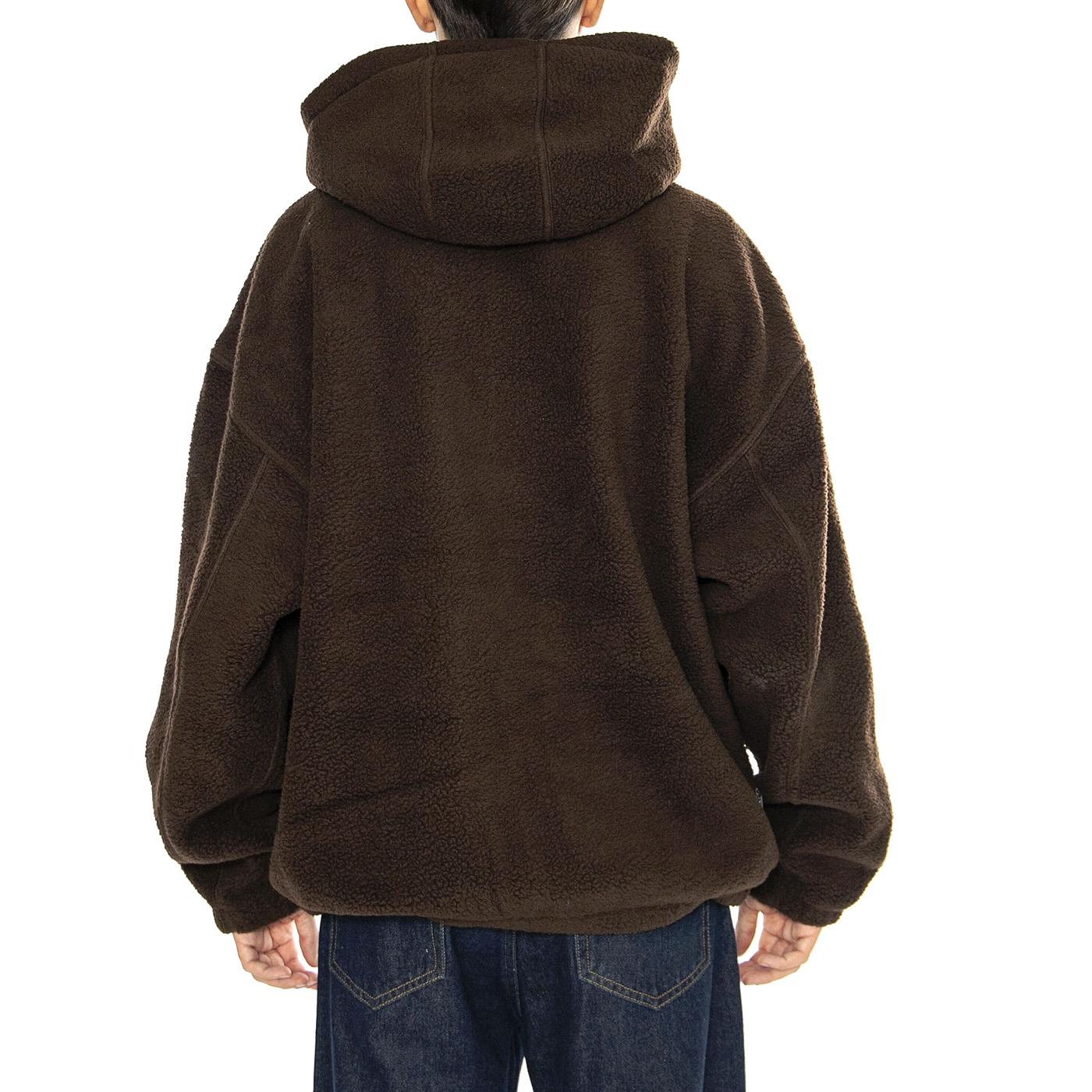 GAZE II HOODED JACKET JAVA BROWN - Giacca con Cappuccio Uomo Marrone 121800542 JVA OBEY 