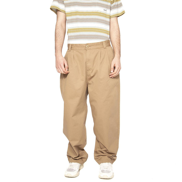 Marv Pant Leather - Pantaloni Uomo Marroni I033129.8Y06  CARHARTT WIP 