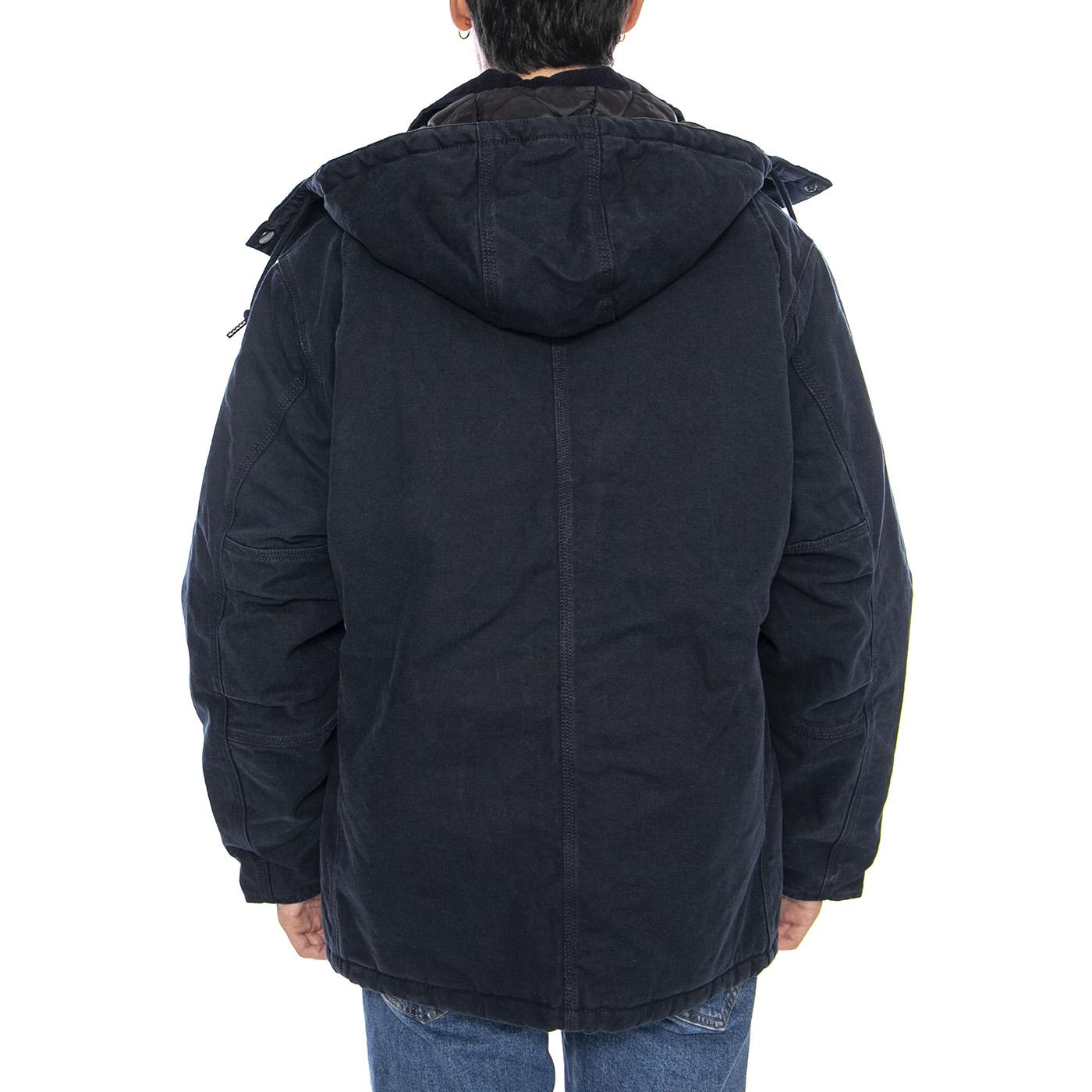 Ambel Coat Deep Night / Deep Night - Giacca con Cappuccio Uomo Blu I035616.3B306  CARHARTT WIP 