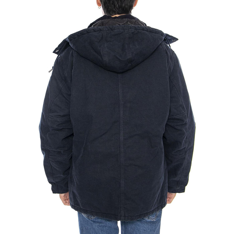 Ambel Coat Deep Night / Deep Night - Giacca con Cappuccio Uomo Blu I035616.3B306  CARHARTT WIP 