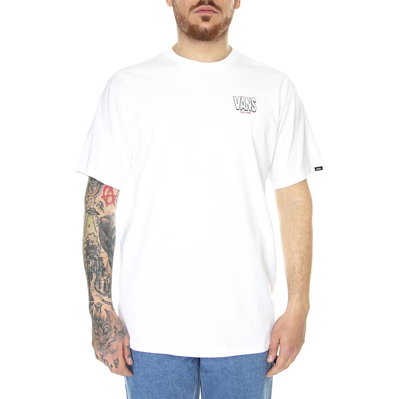 Store To Doors S/S White - Maglietta Girocollo Uomo Bianca VN0007FQWHT1  VANS 