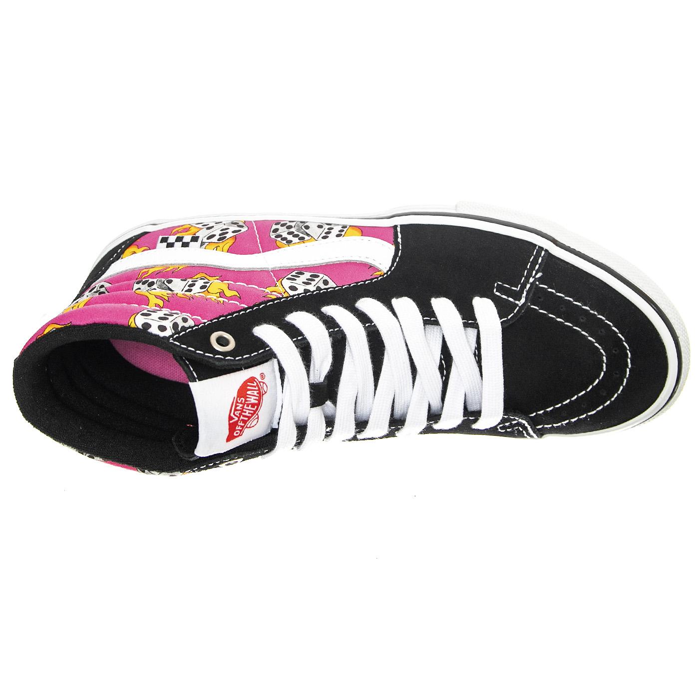 MN Skate SK8-Hi Fuchsia Fedora - Scarpe Stringate Profilo Alto Uomo Nere / Multicolore VN0A5FCCBLM1  VANS 