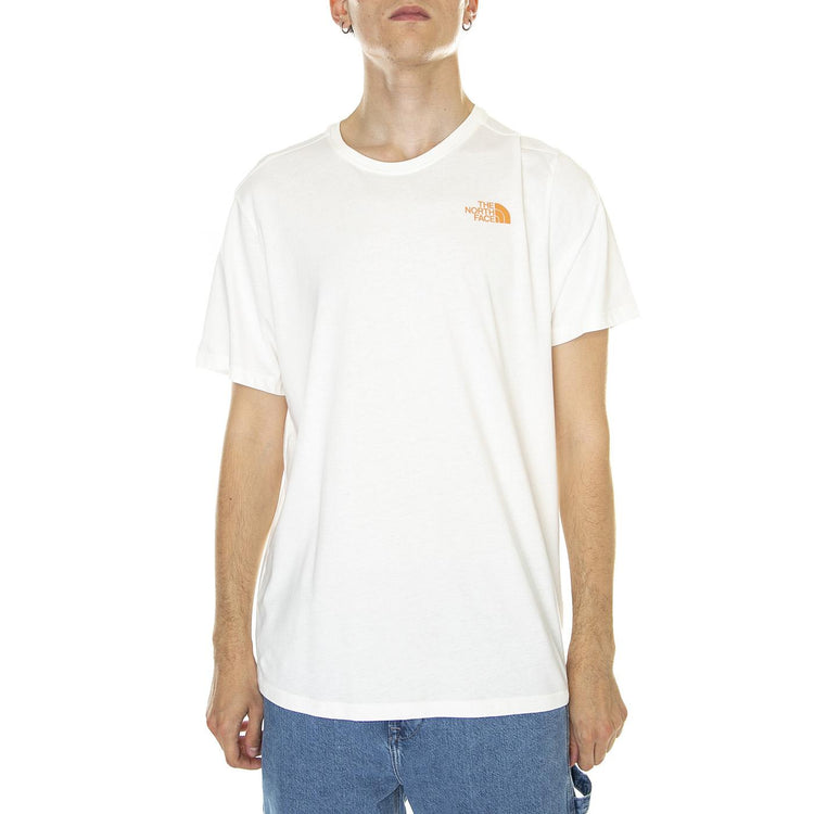M' D2 Graphic S/S Tee - EU Gardenia White - Maglietta Girocollo Uomo Nera NF0A83FQN3N1  THE NORTH FACE 