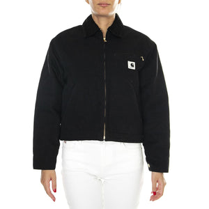 W' OG Detroit Jacket Black / Black /rinsed - Giacca Donna Nera I032236.00E02  CARHARTT WIP 