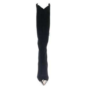 BY-GOLLY BLACK SUEDE SILVER - Stivali Alti Donna Neri JCS28226-N02-BLK . JEFFREY CAMPBELL 