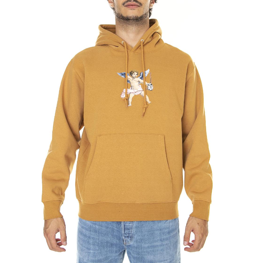 Watch Out Premium Hood Fleece Brown Sugar - Felpa con Cappuccio Uomo Marrone 112843042-BRS  OBEY 