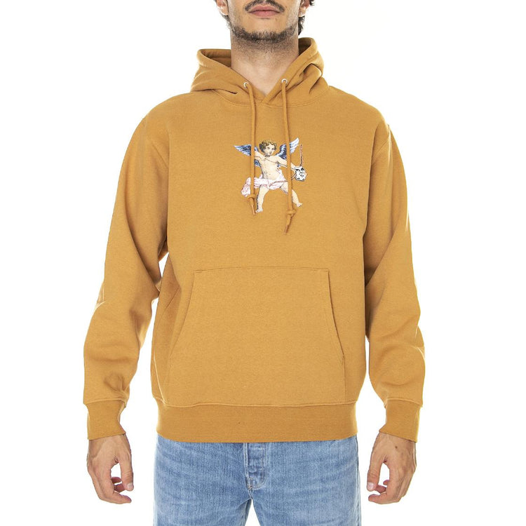 Watch Out Premium Hood Fleece Brown Sugar - Felpa con Cappuccio Uomo Marrone 112843042-BRS  OBEY 