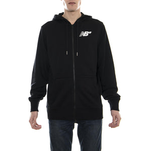 Apparel Numeric Fleece Zip Black Cottone - Felpa NBMJ81570BK  NEW BALANCE 