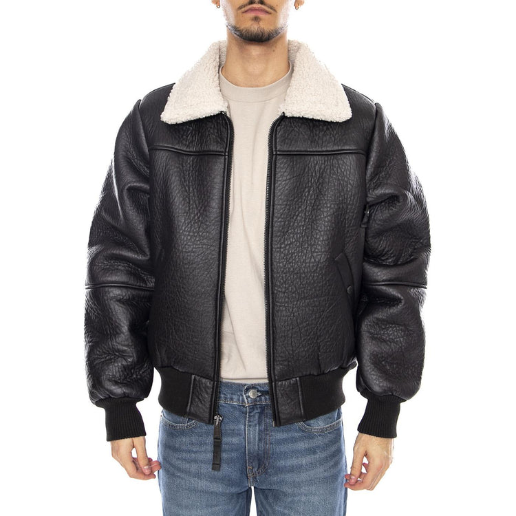 B-15 MOD Jacket -- Giacca Uomo Nera F258117 3 ALPHA INDUSTRIES 